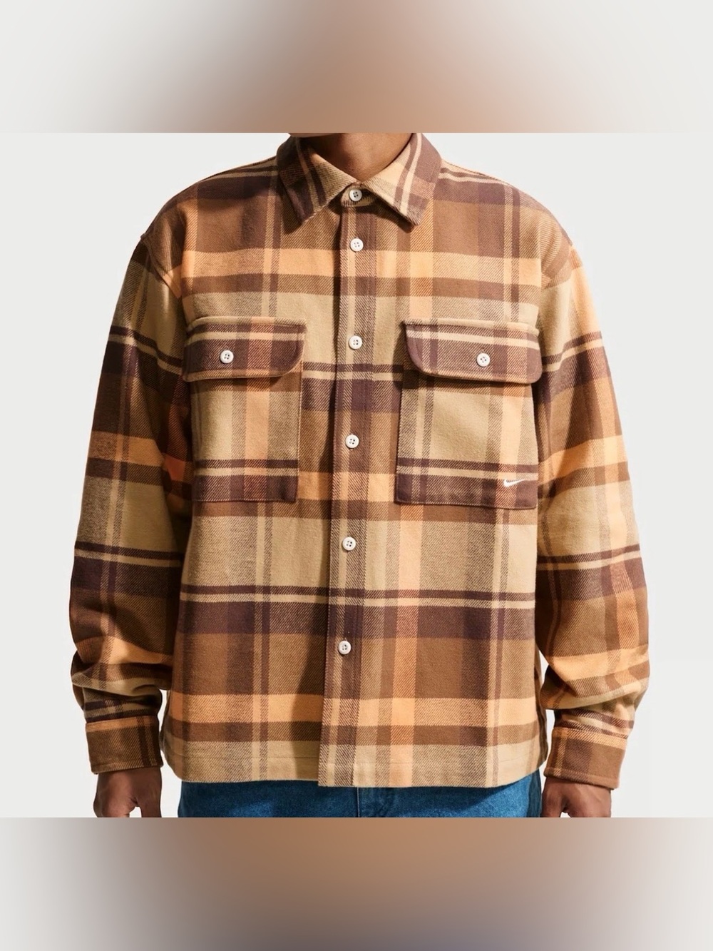 Nike Men's Life Field Shirt Flannel HV1330-237 Men’s X-Large Retail $135 NWT